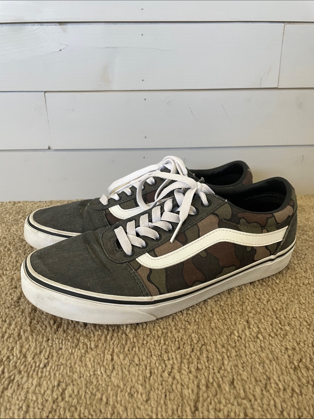 Vans Unisex Ward Duck Camo Low-Top Sneakers Men’s 8 Skate Shoe Streetwear Punk